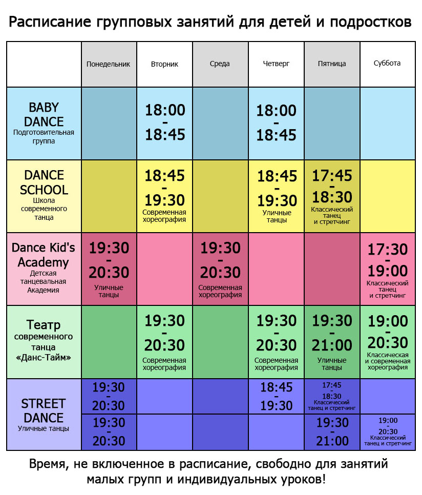 Мамба Групп Школа Танцев Расписание